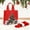 D, variant on RKSTN christmas deals Colorful Christmas Tote Bag Waterproof Non-Woven Fabric Grocery Bag Holiday Party Candy Gift Bag