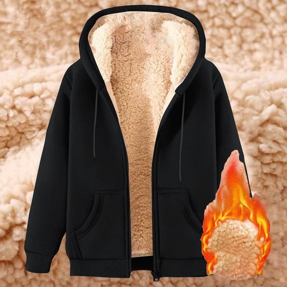 50% Off Clear!Sawvnm Winter Long Coats for Women Fall Fleece Lined fluffy Pullover Puffer Jacket ropa invierno mujer Winter Essentials for Women