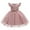 Pink, variant on Little Girl Ball Gown Short Lace Flower Tulle Prom Dresses for Wedding Party Girls New Princess Dress Bow Pearl Show Dress Children's Wedding Dress Pink 2-3 Years