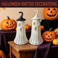 thumbnail image 4 of Rattan Witch Hat and Wicker Ghost Halloween Decor,Handwoven Ornament for Home Party Porch(A), 4 of 7
