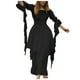 thumbnail image 1 of Vestido camisero irlandés con mangas acampanadas y corsé para mujer - Vestido gótico retro de manga larga, disfraz de cosplay, ocasiones versátiles, 1 of 5