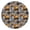 Gray Background Basketball, variant on Green and Brown Football Stitch Pattern Round Fitted Tablecloth with Elastic Edge,Dining Table Cover Waterproof,Outdoor Round Tablecloth for Camping,Dining,Indoor and Outdoor