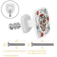 thumbnail image 2 of 4 Pieces Set Drawer Pulls Handle Square Wardrobe Cabinet Knobs with Stainless Steel Screws Furniture Kitchen Decor, 2 of 5