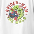 thumbnail image 3 of Marvel Comics Hulk Smash Spider-man Circle Youth T Shirt (White, XS-XL), 3 of 4