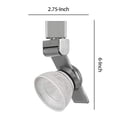 thumbnail image 5 of Benjara BM223685 12W Integrated LED Metal Track Fixture with Mesh Head, Silver & White, 5 of 5