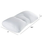 Remedy Microbead Pillow for Adult - Supports Head, Neck, and Shoulders (White)