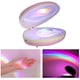 thumbnail image 1 of Lámpara de proyección LED con forma de concha de arcoíris, luz nocturna de neón colorida con carga USB para decoración de dormitorio, cumpleaños, San Valentín, regalo para niños (rosa), 1 of 5