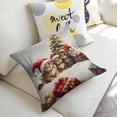 thumbnail image 5 of Christmas Kittenslinen throw pillowcase decoration pillowcase gifting preferred 24x24 inch cushion cover 2 sets sofa pillowcase sofa bedroom living room car, 5 of 7