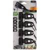 EasyKlip 4-Pack Heavy Duty Reusable Midi Tarp Clip - Black