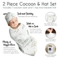 thumbnail image 6 of Serengeti Animals Baby Cocoon and Beanie Hat Sleep Sack Set Boy or Girl Gender Neutral Unisex by Sweet Jojo Designs, 6 of 6