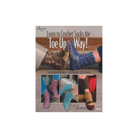 Learn to Crochet Socks the Toe Up Way! (Paperback)