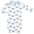 thumbnail image 2 of Luvable Friends Baby Boy Cotton Gowns, Train, 0-6 Months, 2 of 4