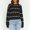 *Black, variant on ClodeEU Womens Heart Sweater, Crew Neck Cute Ribbed Knit Sweaters, Loose Casual Pullover Tops Pink,Womens Plus L