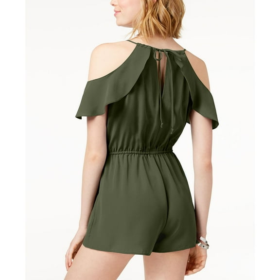 Be Bop Juniors Flutter Sleeve Cold Shoulder Romper Size XS