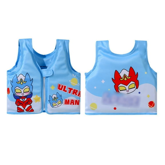 LRen Boys Life Jacket 30-50 Lbs Learn-To Cartoon Swim Vest for Boys Girls Swimming Training Jacket with Adjustable Safety Strap for Pool,beach and Boating