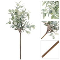 TEHAUX Green Artificial Plant Stems Faux Greenery for Home Decor Indoor Outdoor Decoration