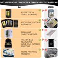 thumbnail image 3 of Cartas de tarot con guía y bolsa de transporte de lino, 78 cartas de tarot clásicas originales, juego de adivinación con significados para principiantes y expertos, 3 of 6