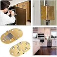 thumbnail image 2 of 2 pieces Solid Brass Butler Tray Hinge with Screws Satin Finish, 2 of 5