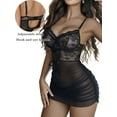 thumbnail image 3 of Avidlove Women Lingerie with Underwire Bodysuit Floral Lace Mesh Nightdress V Neck Chemise Nightwear Sexy Sleepwear, 3 of 5
