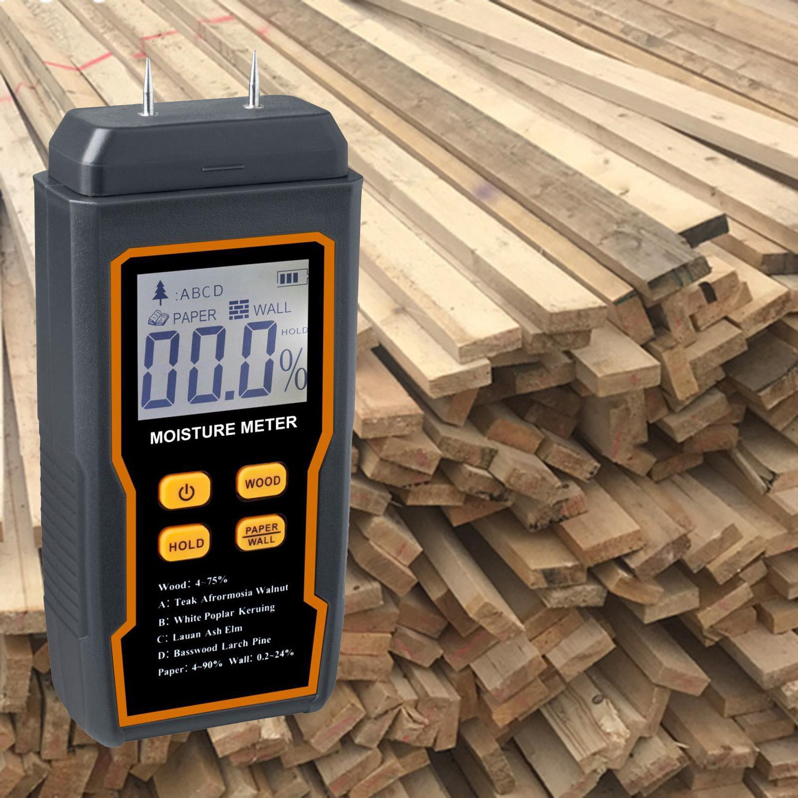 Fzaqwen Wood Humidity Tester Battery Powered Hygrometer for Building Material Wall Floor