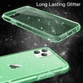thumbnail image 3 of JETech Glitter Case for iPhone 11 Pro Max, 6.5-Inch, Bling Sparkle Shockproof Phone Bumper Cover, Cute Sparkly for Women and Girls (Green), 3 of 7