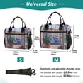 thumbnail image 4 of FORMRS Insulated Lunch Bag Unisex Large Capacity with Shoulder Strap, Green Boat, 4 of 6