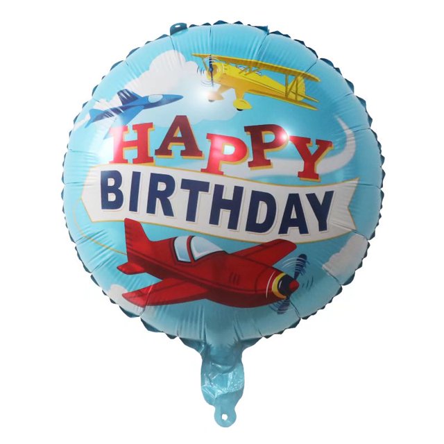 5/10 piezas de globos de helio de papel de aluminio de 18 pulgadas con texto "Feliz cumpleaños", decoración de cumpleaños, decoración de fiestas navideñas, globos, juguetes para niños