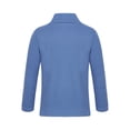 thumbnail image 2 of Hansber Kids Mock Neck Base Layer Tops Long Sleeve Winter Warm Thermal Tops Running Jogging Shirts Blue 120, 2 of 7