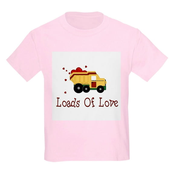 CafePress - Dump Truck Kids Light T Shirt - Light T-Shirt Kids XS-XL