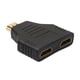 thumbnail image 3 of Adaptador Macho a Hembra Adaptador de Audio Divisor 2 Puertos Baoblaze Divisor hdmi 1 en 2, 3 of 8