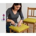 thumbnail image 4 of Soimoi Leaves Print Outdoor Fabric By 5 Yard, 56" Wide Water-Resistant Upholstery Material for Chairs, Cushions & DIY Projects, Yellow, 4 of 7