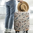 thumbnail image 2 of Stretch Luggage Cover L(25-28in)– Elastic Travel Suitcase Protector with Handle Openings & Bottom Closure, Washable Polyester Spandex Cover for 18"-32" Suitcases, S/M/L/XL Size, 2 of 6