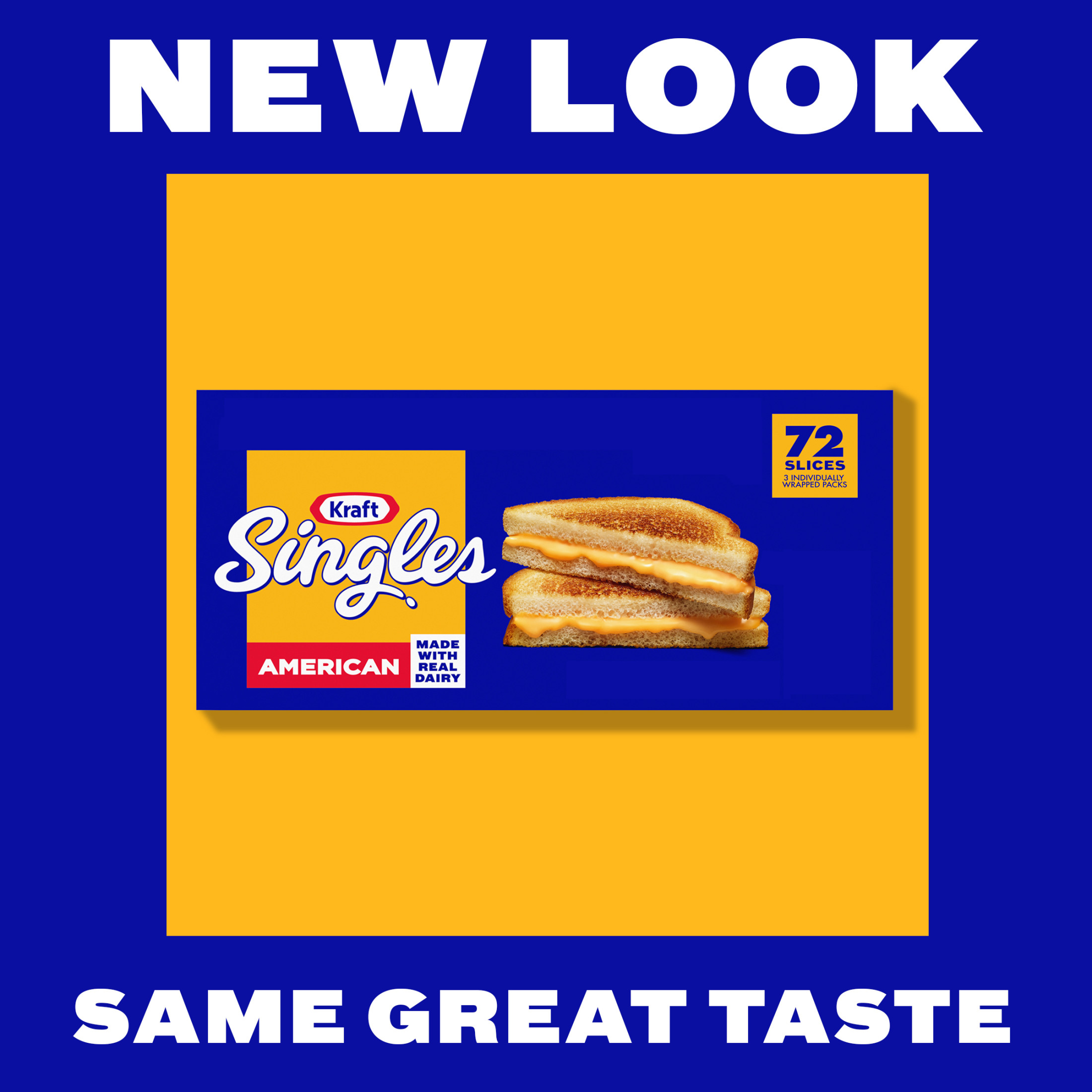 Kraft Singles American Cheese Slices, 72 Ct Box - image 3 of 14