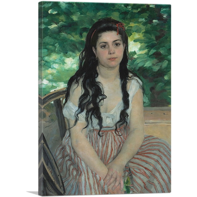 ARTCANVAS In Summer 1868 Canvas Art Print by Pierre-Auguste Renoir - Size: 12" x 8" (0.75" Deep)