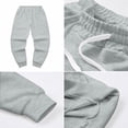 thumbnail image 5 of Lumtrix Jogger Sweatpants for Men Drawstring Cuffed Sweatpants Fall Winter Jogging Pants with Pockets Light Gray L, 5 of 7