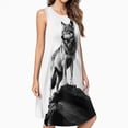thumbnail image 2 of Wolf On Rock Dress Elegant Party Dresses Evening Dresses Women Dress Sleeveless Dress Ladies Dresses, 2 of 4