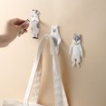 thumbnail image 2 of pitrice Cartoon Animal Self Adhesive Hook Removable Washable Jewelry Keys Holder Rack Fridge Sticker Type 4, 2 of 7