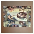 thumbnail image 1 of Wallhogs Michelangelo Creation of Adam (1510) Poster Wall Mural, 1 of 2
