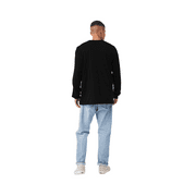 BELLA+CANVAS Adult Long Sleeve Personalized T-Shirt, Create Your Own Designs, Black, Medium, Unisex
