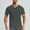 Dark Gray, variant on Vetsdori Mens Breathable Shirts Fashion Solid Pullover Slim Short Sleeve V-Neck Gray T-Shirts for Men