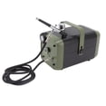 thumbnail image 2 of Kit de sistema de aerografía profesional Compresor de aire sin aceite con ajuste potente Sistema de pintura con aerógrafo Enchufe estadounidense de 100 a 240 V, 2 of 12