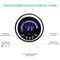 thumbnail image 3 of Vie Air 50" Luxury Digital 3 Speed High Velocity Tower Fan with Fresh Air Ionizer and Remote Control in Sleek Black, 3 of 5