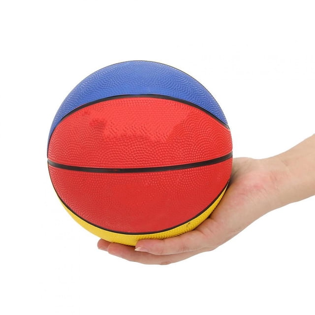 Fyydes Rubber Children Basketball,Kindergarten Basketball,Rubber No.3 Little White Rabbit Good Elasticity Kindergarten Children Mini Outdoor Wear Resistant Basketball for 1-5 Years Old