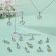 thumbnail image 4 of 28 colgantes de cristal facetado con 14 estilos de flores, estrellas, lágrima, luna y mariposa., 4 of 5