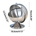 thumbnail image 3 of Snmubt Stainless Steel Multipurpose Sugar Bowl With Roll Top For Home Kitchen (Silver), 3 of 9
