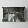 thumbnail image 2 of Designart Wooden Pathway in Plitvice Lakes - Landscape Photography Throw Pillow - 12x20, 2 of 5