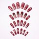 thumbnail image 2 of Puntas de uñas navideñas terminadas, uñas usables, uñas postizas navideñas, parches para uñas usables, pieza de uña, 2 of 4