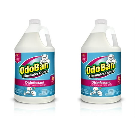 OdoBan Multipurpose Cleaner Concentrate, 2 Gal, Cotton Breeze Scent - Odor Eliminator, Disinfectant, Flood Fire Water Damage (Best Cleaner For Smoke Damage)