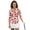 Red Strawberry Pattern, variant on HUIACONG Flowers Pattern Quick Dry Golf Shirt Women, Breathable Quarter Zip Womens 3/4 Sleeve Golf Shirts Relaxed Ladies Golf Top 3/4 Sleeve