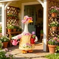 thumbnail image 4 of Outdoor White Goose Statue with Costume set Garden Decor, Big White Goose Figurine with Removable Outfit, Rustic Ornament for Porch and Patio, Ideal for Seasonal Display and Gift, 4 of 6